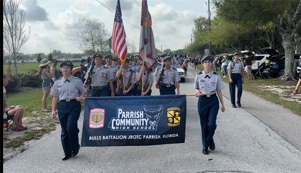  PCHS JROTC at the Parrish Heritage Parade